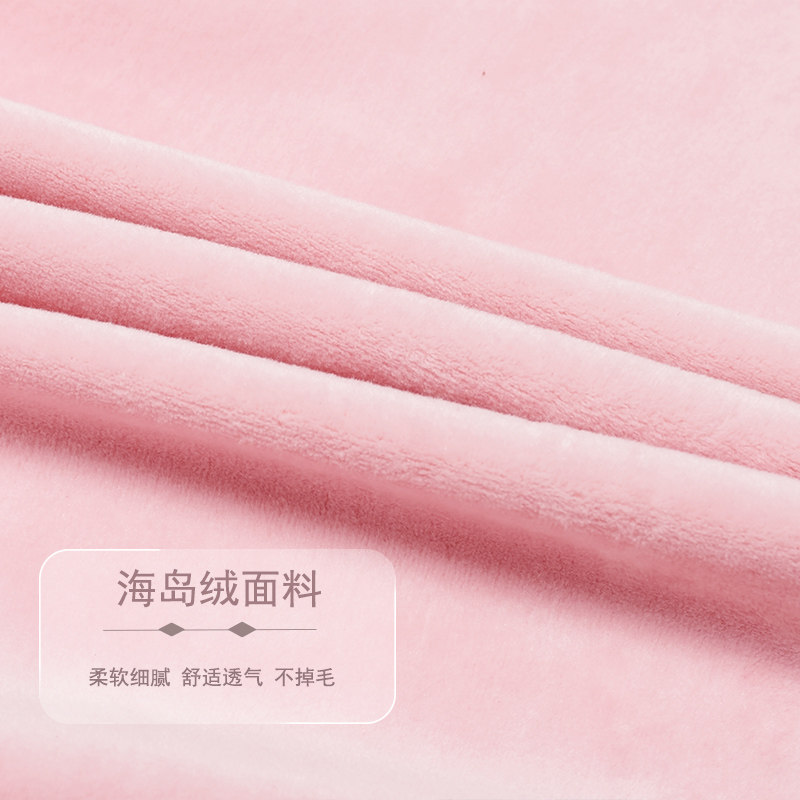 秋冬开衫长袖套装珊瑚绒海岛绒睡衣 花样娇兰睡衣/家居服套装