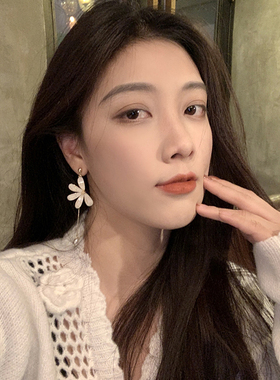 蚊香盘耳夹无耳洞花朵耳环