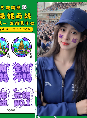 苏超联赛球迷纹身贴纸足球加油氛围贴江苏十三太保纪念品徐州南哥