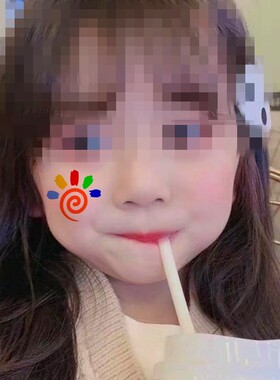国旗活动脸贴马拉松运动会