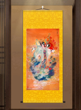 九天玄女娘娘道家供奉装饰画