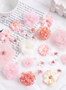 diy头饰发夹花服装帽花裙摆花