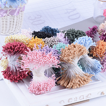 Simulation Flower Piste Core Ornament Accessories Round Head Floral Heart Diy Material Hair Hairpin Hair Accessories MATERIAL MATCHES HEAD AND WIND FLOWERS