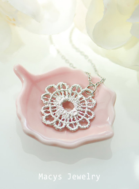 波西米亚蕾丝花朵项链原创2025年新款潮设计感气质复古锁骨链女