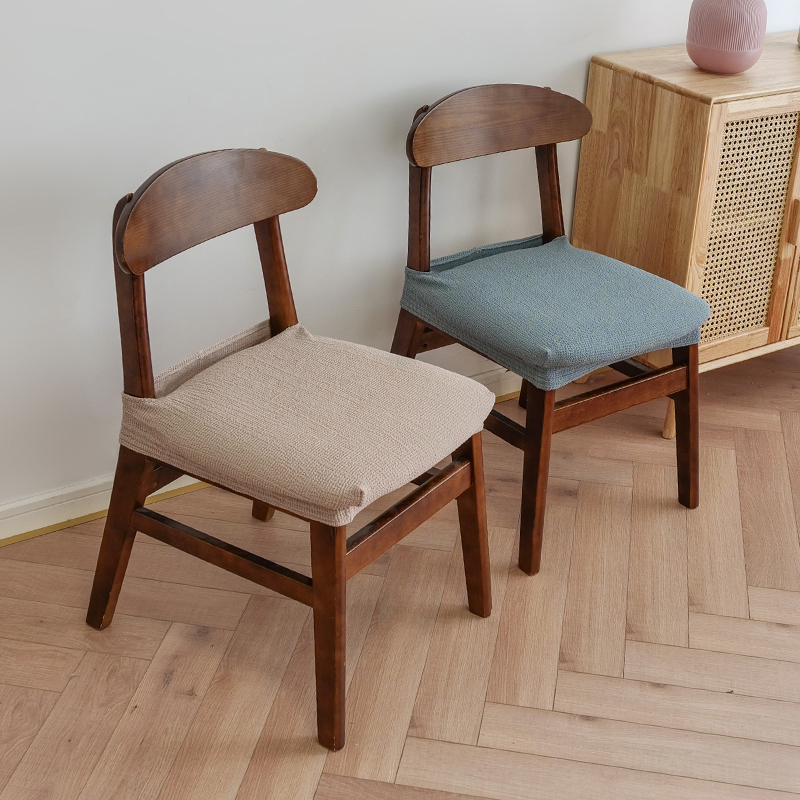 弹力椅套椅垫套装北欧凳子套罩餐桌通用凳套坐面套家用歺椅垫套 - 图3