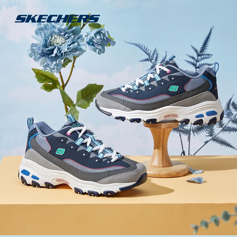 Skechers 斯凯奇正品奥莱 夏季女子复古时尚熊猫鞋厚底缓震老爹鞋_skechers品牌工厂店_运动鞋new