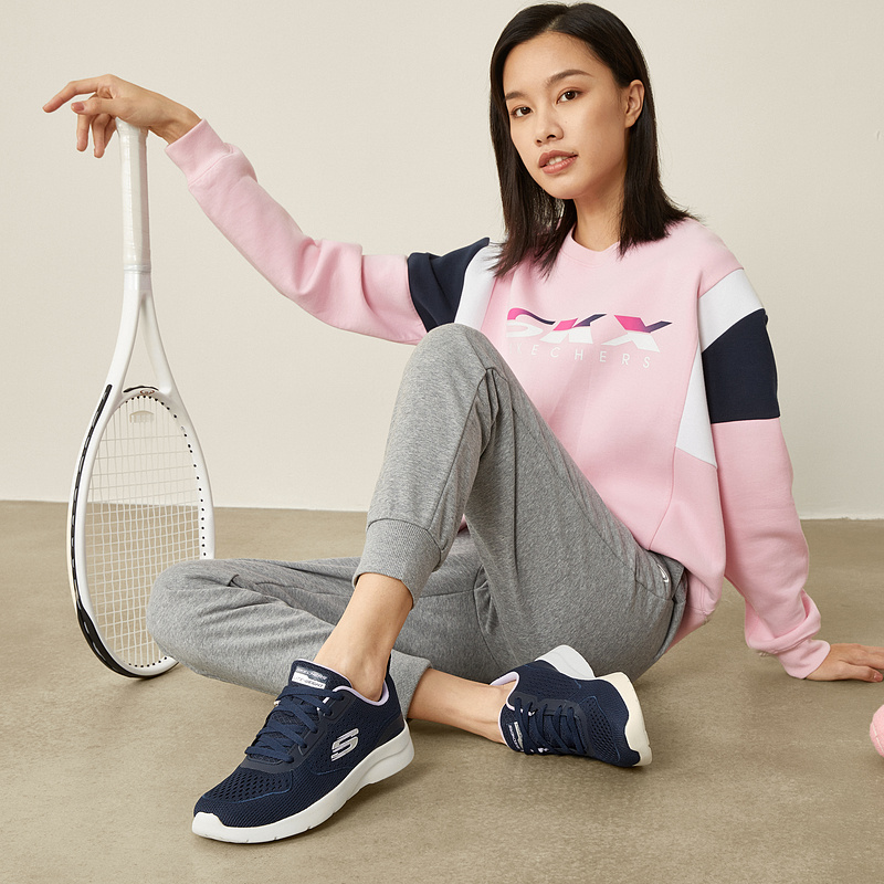 Skechers 斯凯奇正品奥莱 春季女子时尚轻便缓震健身跑步运动鞋