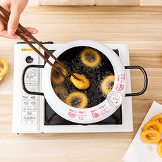 Фритюрница 日本原装进口吉川带温度计油炸锅天妇罗家用小油炸锅味乐亭铁锅