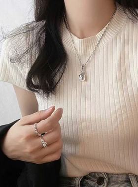 S925纯银《真的有米》个性项链