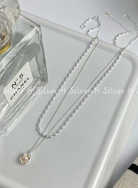 S925银淡水珍珠轻奢小众设计项链