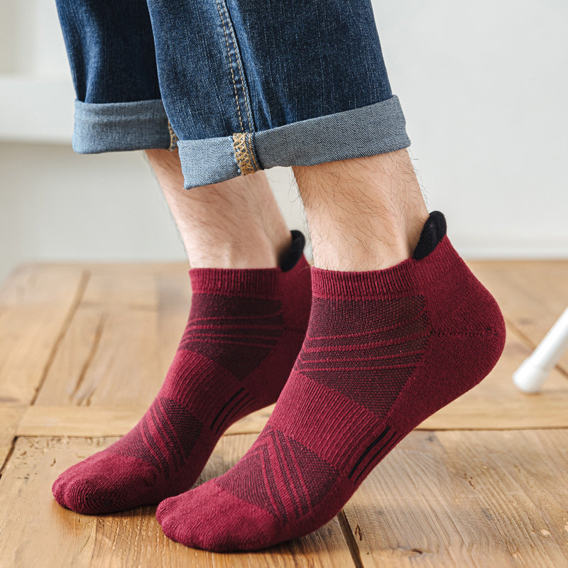 男短袜子纯棉加厚底毛巾吸汗脚耐磨短款运动低帮全棉防臭结实春秋,淘宝优惠券,粉丝福利购,淘宝优惠卷