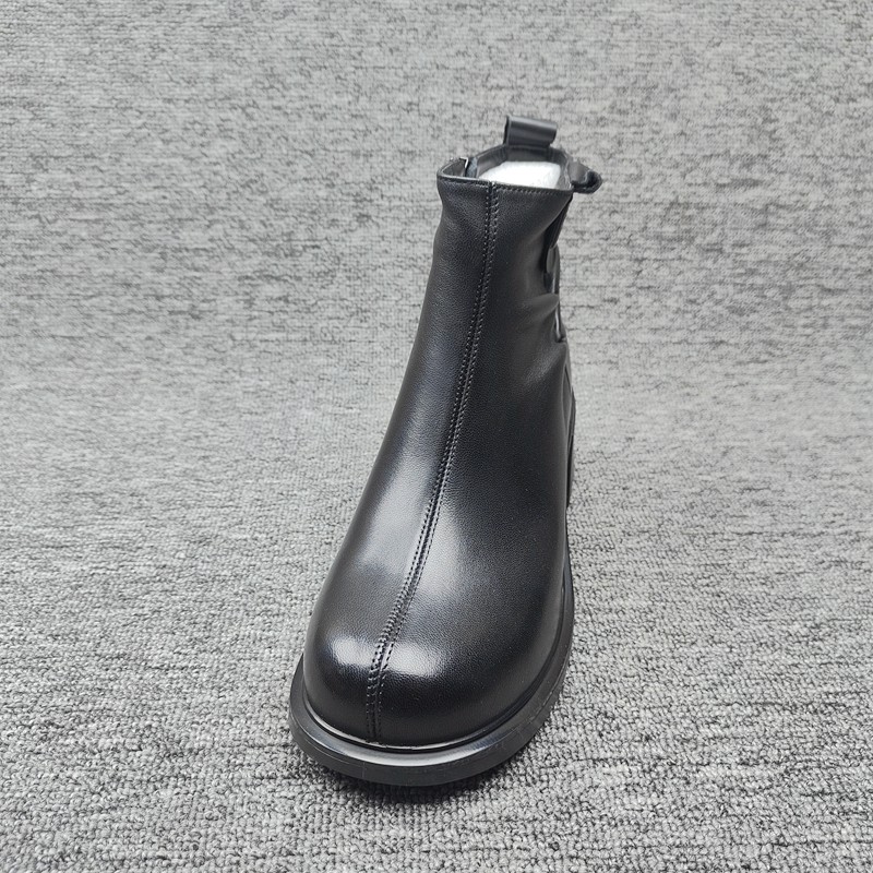 25尾货工厂断码处理女棉鞋真皮短筒侧拉链秋冬款低跟保暖舒适休闲,淘宝优惠券,粉丝福利购,淘宝优惠卷