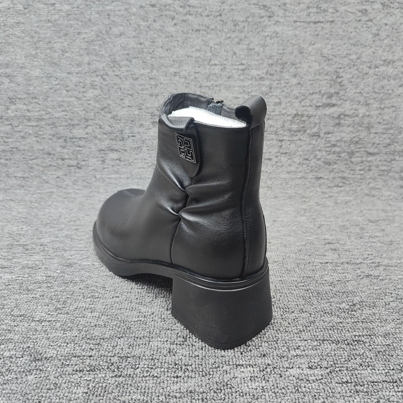 25尾货工厂断码处理女棉鞋真皮短筒侧拉链秋冬款低跟保暖舒适休闲,淘宝优惠券,粉丝福利购,淘宝优惠卷