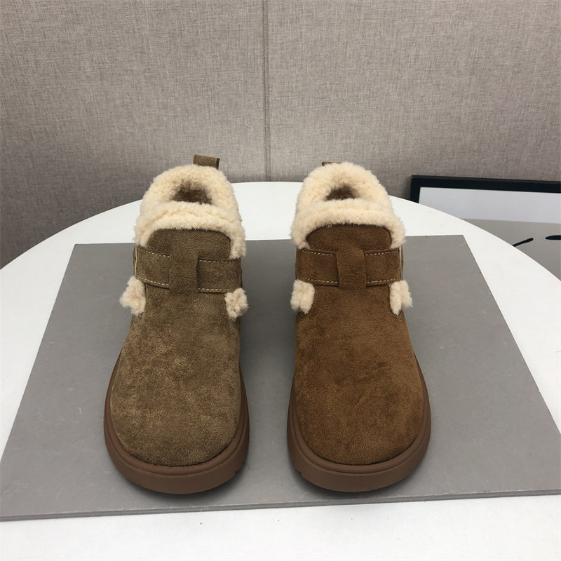 24冬季尾货处理新款女棉靴仿磨砂皮轻便防滑厚底短筒毛口雪地靴,淘宝优惠券,粉丝福利购,淘宝优惠卷