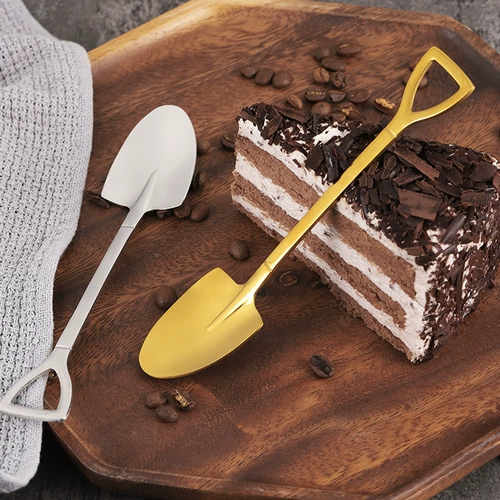 Креативная милая золотая ложка из нержавеющей стали, нержавеющая сталь AISI 304, популярно в интернете