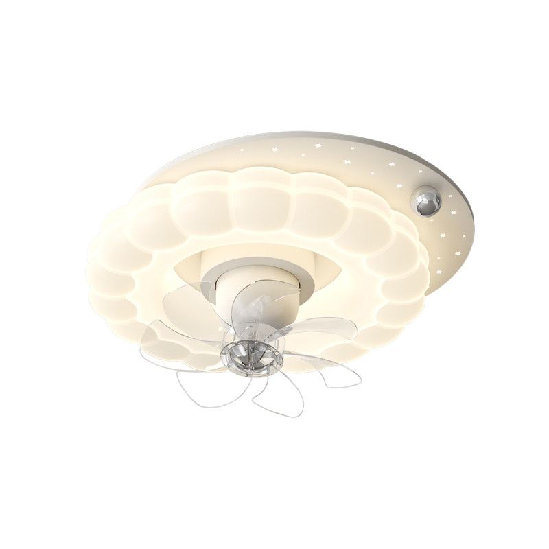 主卧室风扇灯2025新款奶油风摇头电风扇吸顶灯满天星儿童房吊扇灯,淘宝优惠券,粉丝福利购,淘宝优惠卷