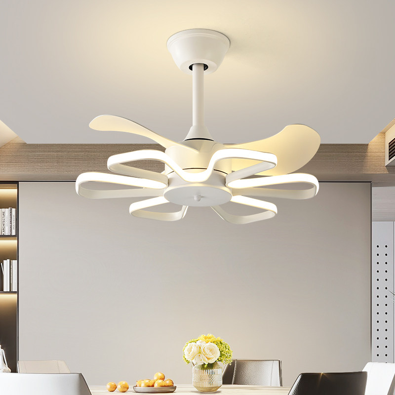 现代简约餐厅风扇灯2025年新款吊扇灯饭厅卧室书房家用一体风扇灯,淘宝优惠券,粉丝福利购,淘宝优惠卷