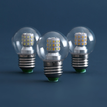E27 light source size screw mouth 3W5W6W7W12W white warm light three color light energy saving home lighting LED light bulb
