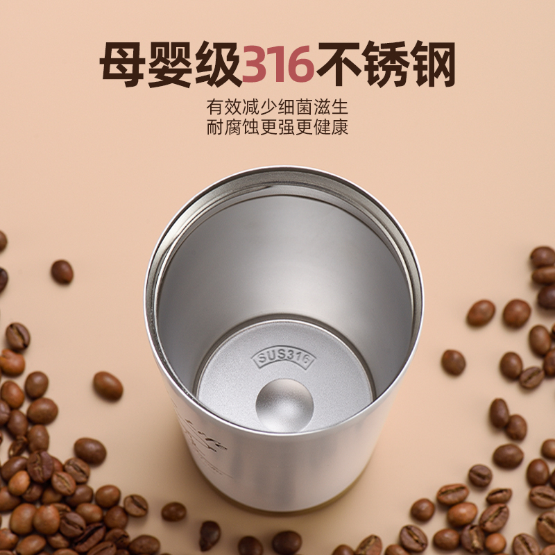 史努比咖啡杯保温杯女高颜值316不锈钢2025新款大容量吸管水杯子 - 图2