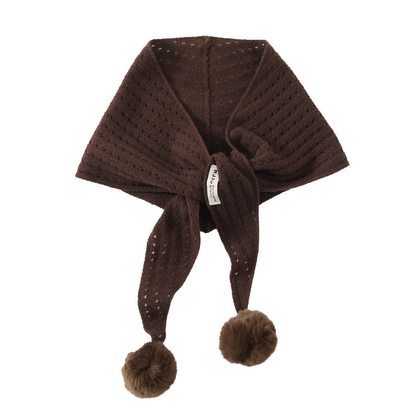 四季可用绵羊毛羊绒披肩女秋冬保暖针织兔毛球三角巾围巾简约复古,淘宝优惠券,粉丝福利购,淘宝优惠卷