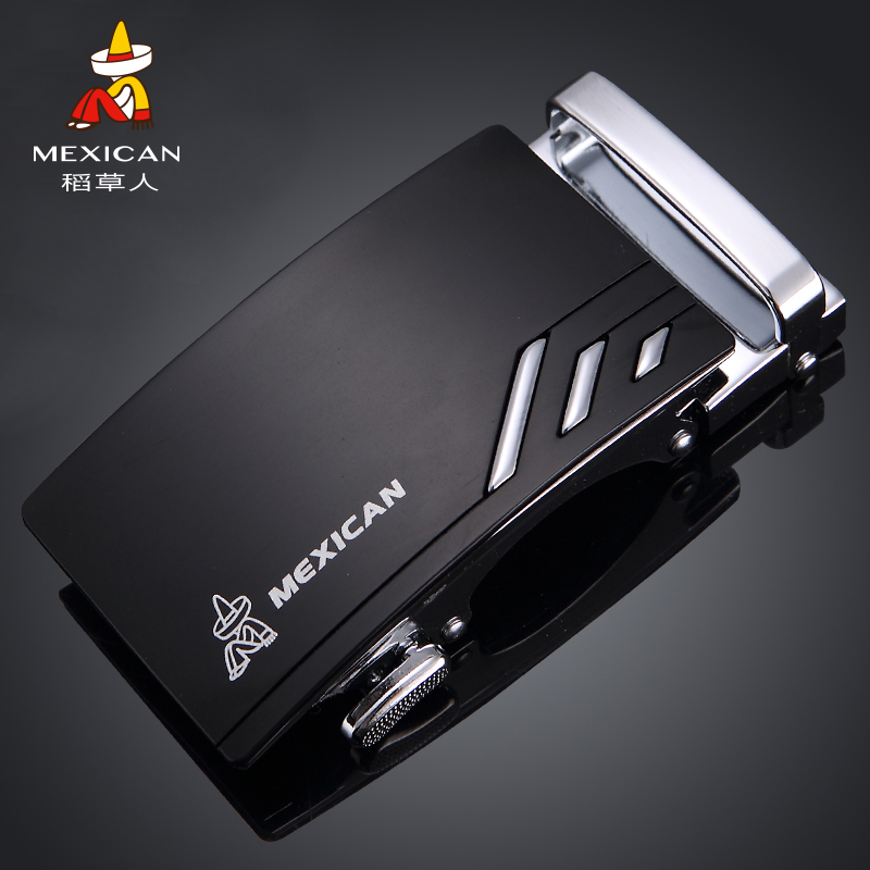 稻草人皮带扣头男士自动扣头卡扣休闲百搭青年