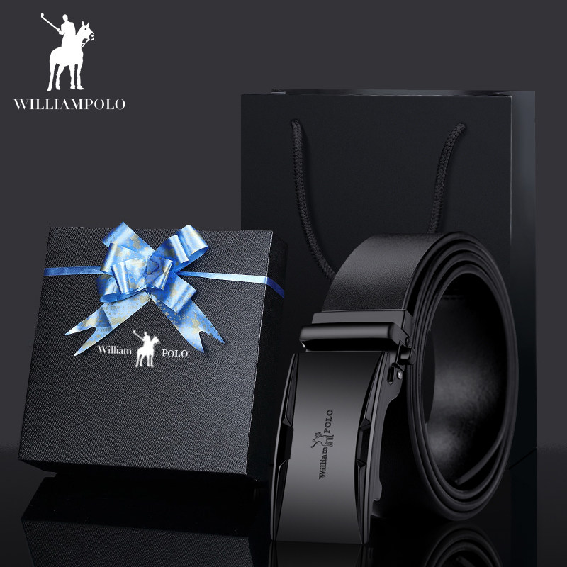 英皇保罗正品男士真皮纯牛皮皮带 williampolo宇硕腰带/皮带/腰链