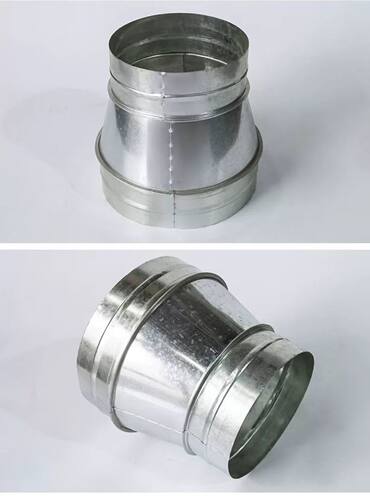 变径大小头白铁皮异径转接头烟道大转小接头油烟机变径300变160 - 图1