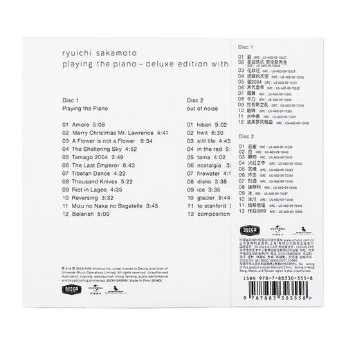 正版唱片 坂本龙一 Playing The Piano 电影原声配乐精选CD专辑 - 图1