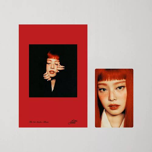 金珍妮jennie solo专辑ruby黑胶唱片彩胶小卡明信片官方礼物周边 - 图3
