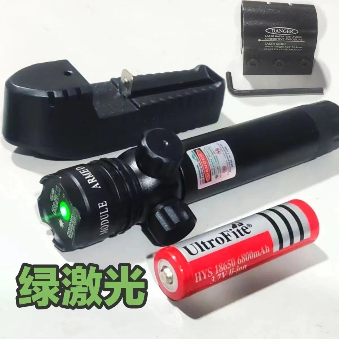 猫头鹰弹弓上下左右红绿信号灯激光瞄准器红外线配件新款可调抗震 - 图0
