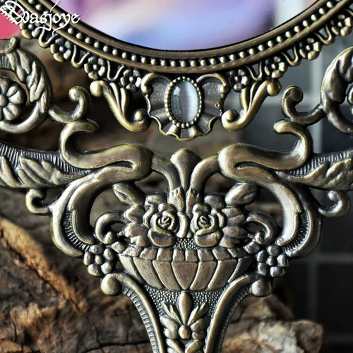 Ретро большое двусторонное милое крутящиеся зеркало для принцессы, наряжаться