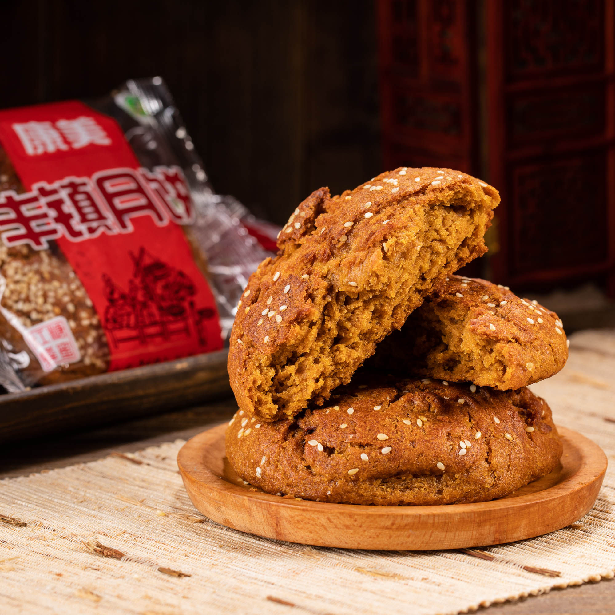 康美丰镇内蒙古特产胡麻油蜂蜜月饼 丰月圆月饼