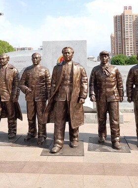 亲人父母铜像定制户外落地摆件