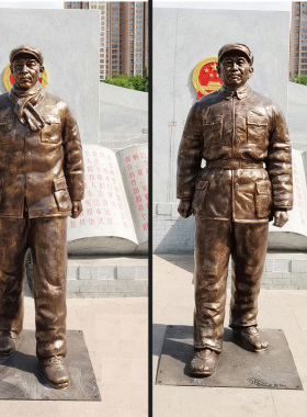 红军八路军大型雕塑民俗玻璃钢