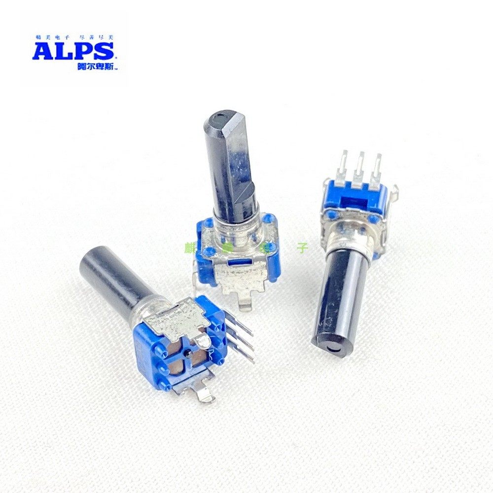 日本ALPS RK09型步进式3脚 A50K B50K A100K功放调音台音量电位器 - 图2