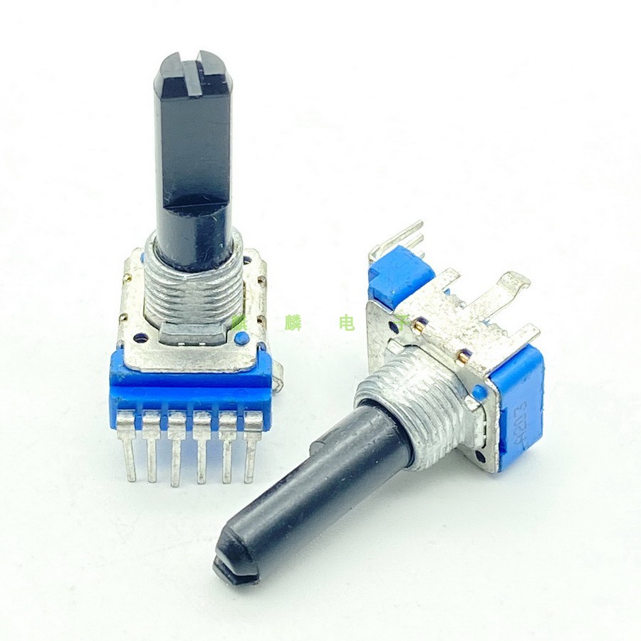 RK12型单排6脚双联电位器B10K A20K B20K A50K B50K功放调音台 - 图0