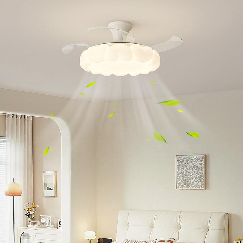 原木奶油风餐厅风扇灯现代简约护眼卧室吊灯儿童房电扇灯中山灯具,淘宝优惠券,粉丝福利购,淘宝优惠卷