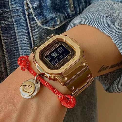 卡西欧50周年MIP屏 GSHOCK太阳能电波蓝牙小金块手表男GMW-BZ5000 - 图1