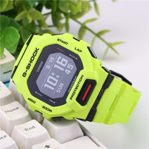 卡西欧GBD200 G-SHOCK透明方块大屏夜跑步测速蓝牙手表 GBD-200SM - 图0