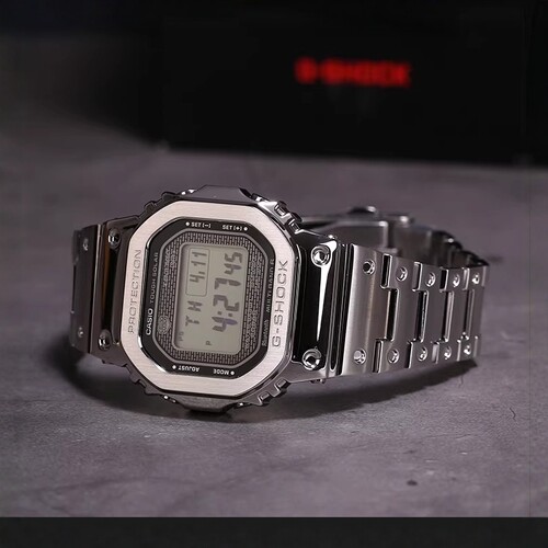 卡西欧50周年MIP屏 GSHOCK太阳能电波蓝牙小金块手表男GMW-BZ5000 - 图2