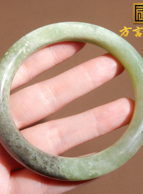 青海料烟紫翠青三色58mm精美手镯