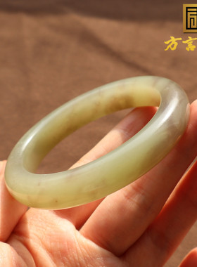 青海料烟紫色内径53mm精美手镯