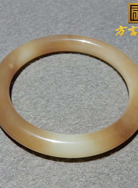 方言且末料糖白玉手镯52mm高油