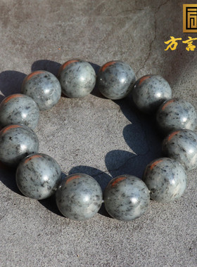 和田玉青花满天星籽料豪华手串