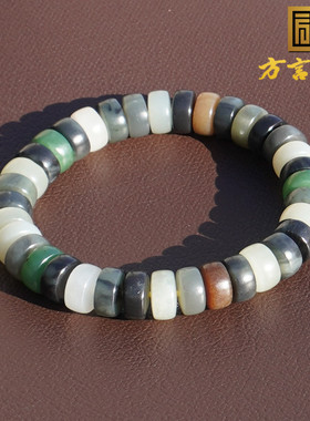 方言和田玉新疆油润青花楼兰手串