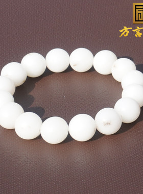 方言和田玉新疆且末料桂花糕手串