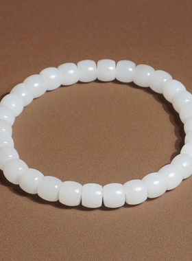 方言和田玉且末细腻油润白玉手串