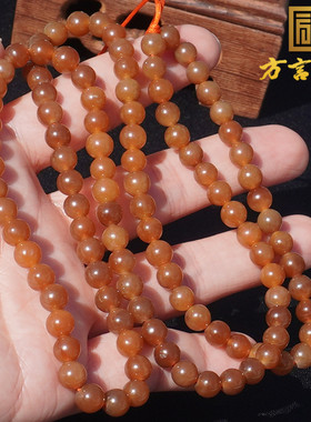 方言和田玉且末老熟老红糖玉手串