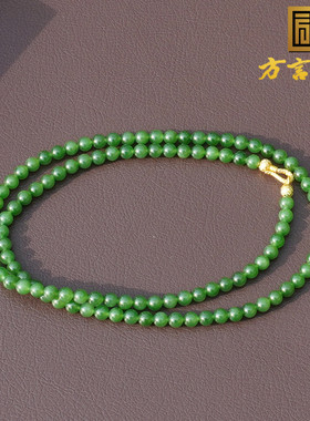 方言俄料老坑无黑点阳绿碧玉手串