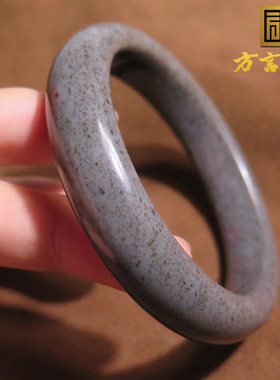 放漏方言和田玉放漏佩戴级青海料野牛沟桂花糕草花意境60mm手镯X5